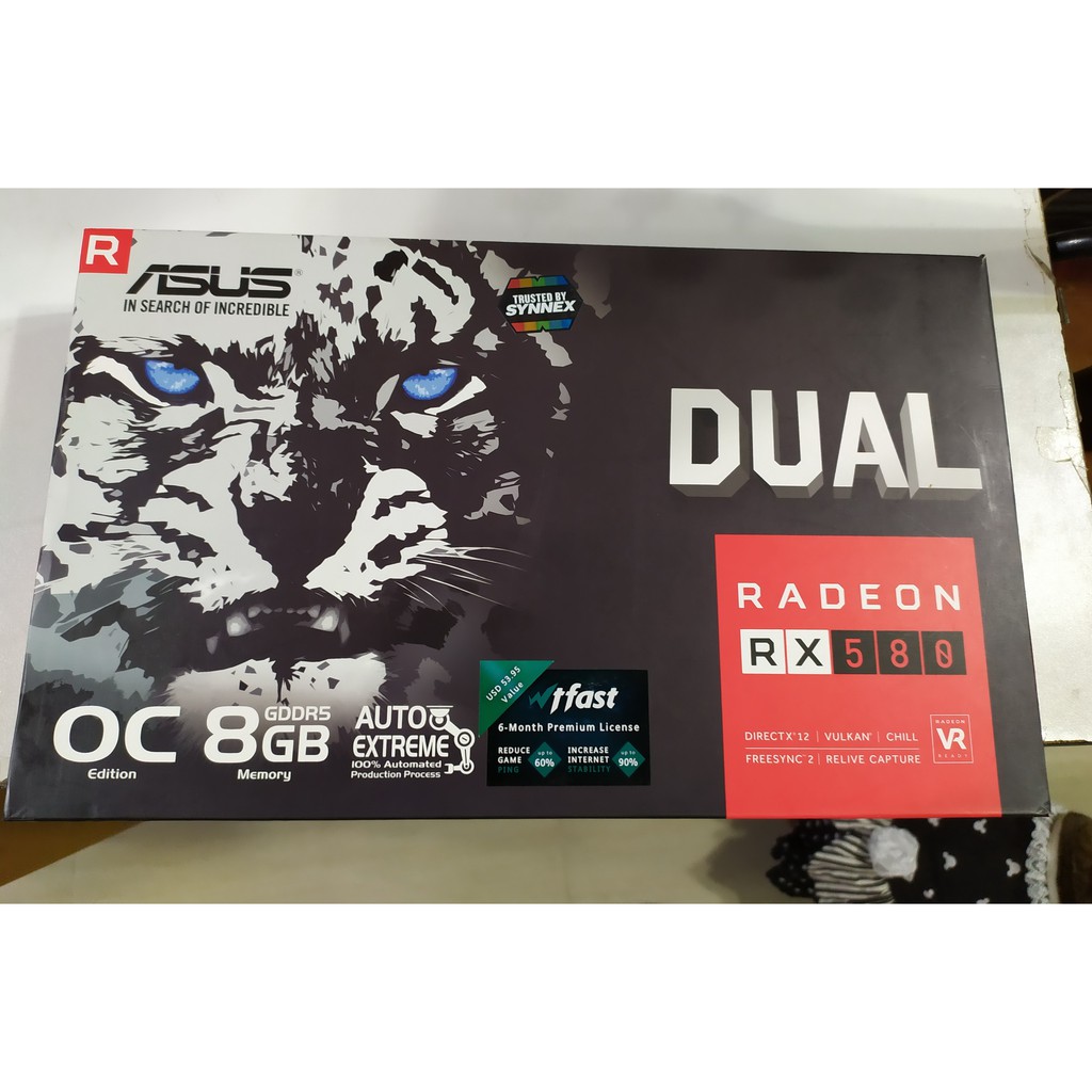 RX 580 OC 8gb เสือขาว ASUS DUAL RX 580 OC 8gb | Shopee Thailand