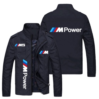 BMW M POWER LOGO jacket M1 M2 M3 M4 M5 M6 M7 shop work clothes European and American casual plus size loose thin section stand collar windbreaker