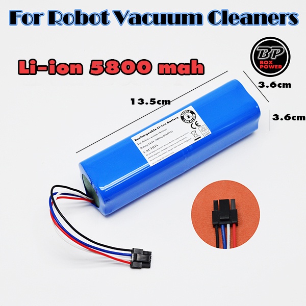 แบตเตอรี่สำหรับหุ่นยนต์ดูดฝุ่น Xiaomi Mijia 1C, X10+ ,S10+5800 mAh 14.8V( รุ่นอัพเกรด )