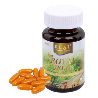 REAL ROYAL JELLY ผลิตภัณฑ์นมผึ้ง 30 แคปซูล