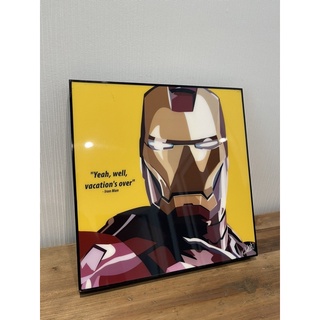 IRONMAN marvel กรอบรูป ตกแต่งห้อง ตกแต่งบ้าน งานอาร์ต พร้อมติดตั้งขึ้นผนัง