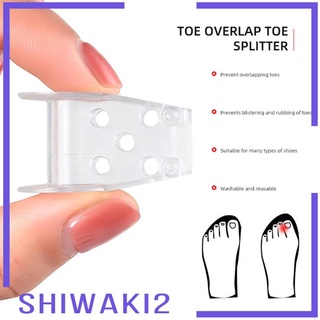 [SHIWAKI2] 2Pcs Soft Toe Separators Dividers Reusable Bunions Corrector Crooked Toes