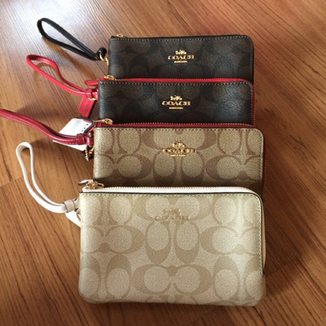 กระเป๋าคล้องมือ Coach 2 ซิป ไซส์ S