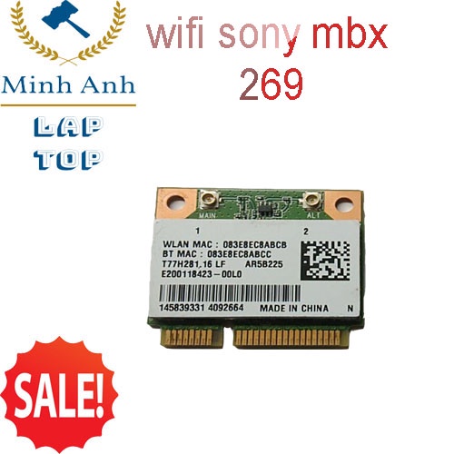 การ์ด Wifi สําหรับแล็ปท็อป sony sv15 mbx 269-AR5B225