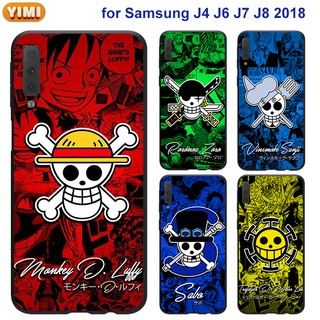 เคส SAMSUNG A22 A42 A50 A30S A50S A20S A21S J4+ J6+ J7+ J7 Prime Pro Prime Pro J8 โทรศัพท์มือถือ ลายการ์ตูนลูฟี่ สําหรับ