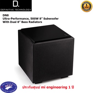 Definitive Technology Descend DN8 Ultra-Performance, 500W 8” Subwoofer With Dual 8” Bass Radiators