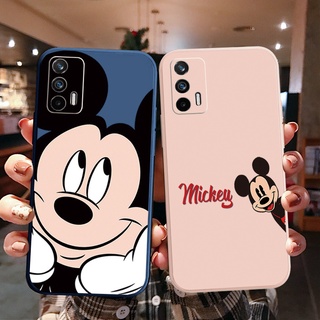 เคสซิลิโคนนิ่ม ขอบตรง ลายมิกกี้เมาส์ สําหรับ OPPO A16 A94 A53 A15 A15S A12 A7 A5S A52 A72 A92 A74 A54