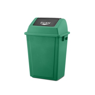 ถังขยะพลาสติกทรงเหลี่ยม ฝาสวิง COMBI WARE RX-60X-GRN สีเขียว ขนาด 60 ลิตร ถังขยะ Square Plastic Trash Can COMBI WARE RX-