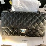 Used..like new Chanel Classic 10” Shw Microchip