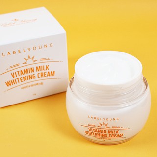 ครีมหน้าสด หน้าขาวใส เห็นผลใน 7 วัน LABELYOUNG Vitamin Milk Whitening Cream