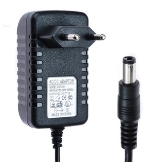 Jiamy อะแดปเตอร์ชาร์จพาวเวอร์ซัพพลาย 12V 2A ปลั๊ก EU สําหรับกล้องวิดีโอ MP4 เสียง