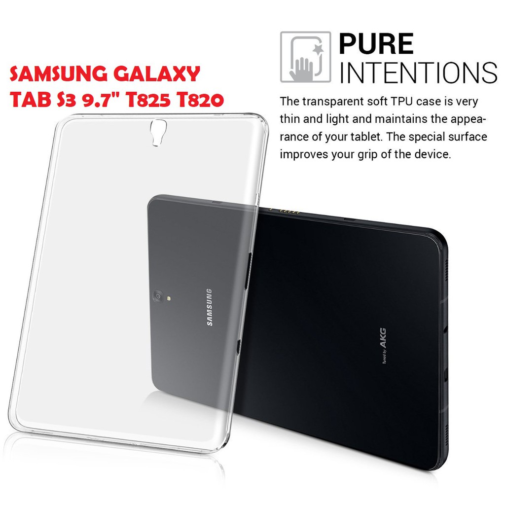 SAMSUNG TAB S3 9.7 "2017 T825 T820 SM-T825 / S2 9.7 INCI 2015 T815 T810 T816 SM-T813 Soft Case Softc