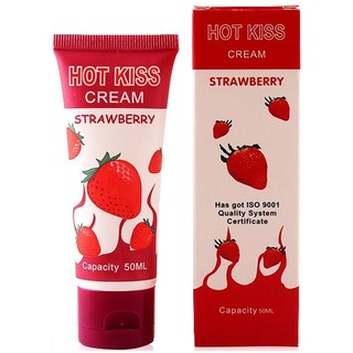 HOT KISS เจลหล่อลื่น กลิ่นสตอเบอรี่ 50ml.