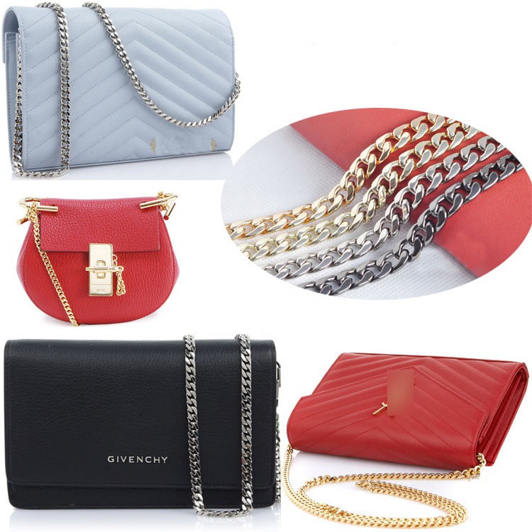 สายโซ่ สายกระเป๋าโซ่ สายโซ่โลหะ ⛓ รุ่นโซ่แบน หน้ากว้าง 9 mm.⛓ chain strap - รูปที่ 5