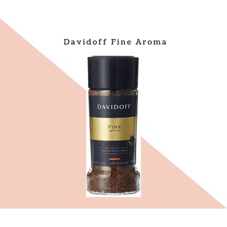 กาแฟดาวิดอฟ DAVIDOFF FINE AROMA ฉลากสีทอง รสชาติอร่อย ปริมาณ100 กรัม.