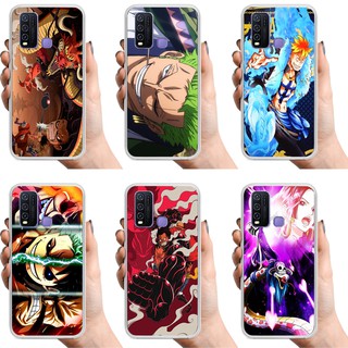 Case VIVO Y50/Y30 V15 Cartoon One Piece Luffy เคส Case Soft TPU Silicone Matte Cover Casing เคสซิลิโค