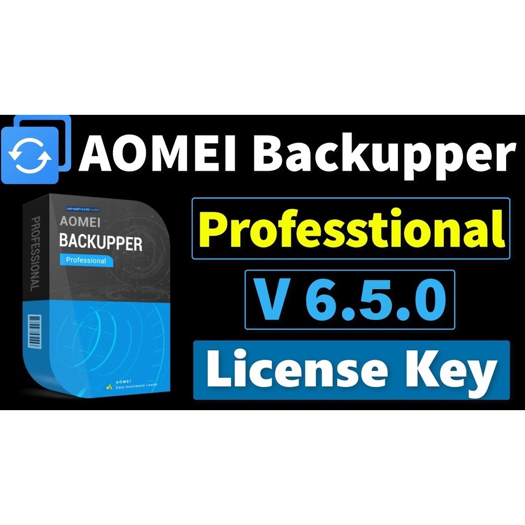 AOMEI Backupper Pro 7.3.3 Official Key 1 ปี