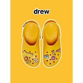 รองเท้าแตะ crocs x drew by Justin Bieber