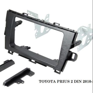 หน้ากากTOYOTA PRIUS 2DIN_20cm.ปี 2010-2013 สำหรับเปลี่ยนวิทยุทั่วไป(งานไต้หวัน_งานแท้) พร้อมชุดขาเหล็ก