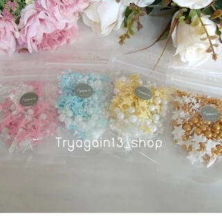 น้ำตาลตกแต่งเค้ก ตกแต่งคัพเค้ก กินได้คละแบบ สีน่ารักมาก 30g