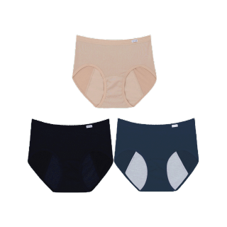 Wacoal Hygieni Night Panty กางเกงในอนามัย แพ็ค 3 ชิ้น รุ่น WU5T00/WU5E00 สีเนื้อ,ดำ,น้ำเงิน