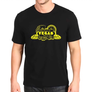 [S-5XL] ใหม่ เสื้อยืดลําลอง แขนสั้น พิมพ์ลายกราฟิก Vegas สีเหลือง สไตล์เรโทร สําหรับผู้ชาย Hamdae87Jppnhp46