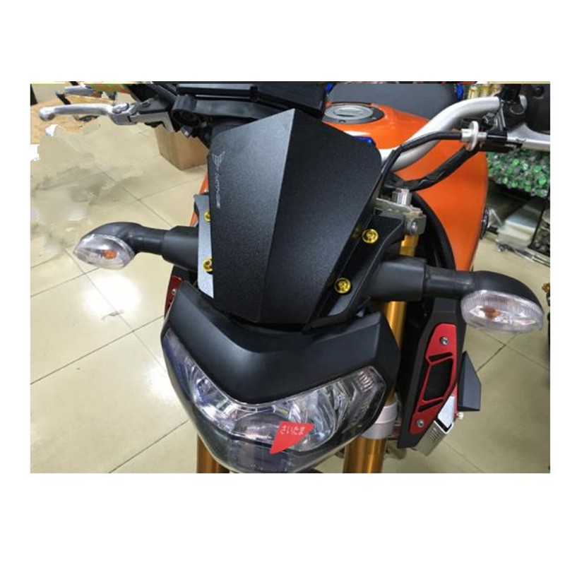 สําหรับ Yamaha MT-09 FZ-09 FZ09 MT09 2014 2015 2016 อลูมิเนียมกระจกกระจก Deflector
