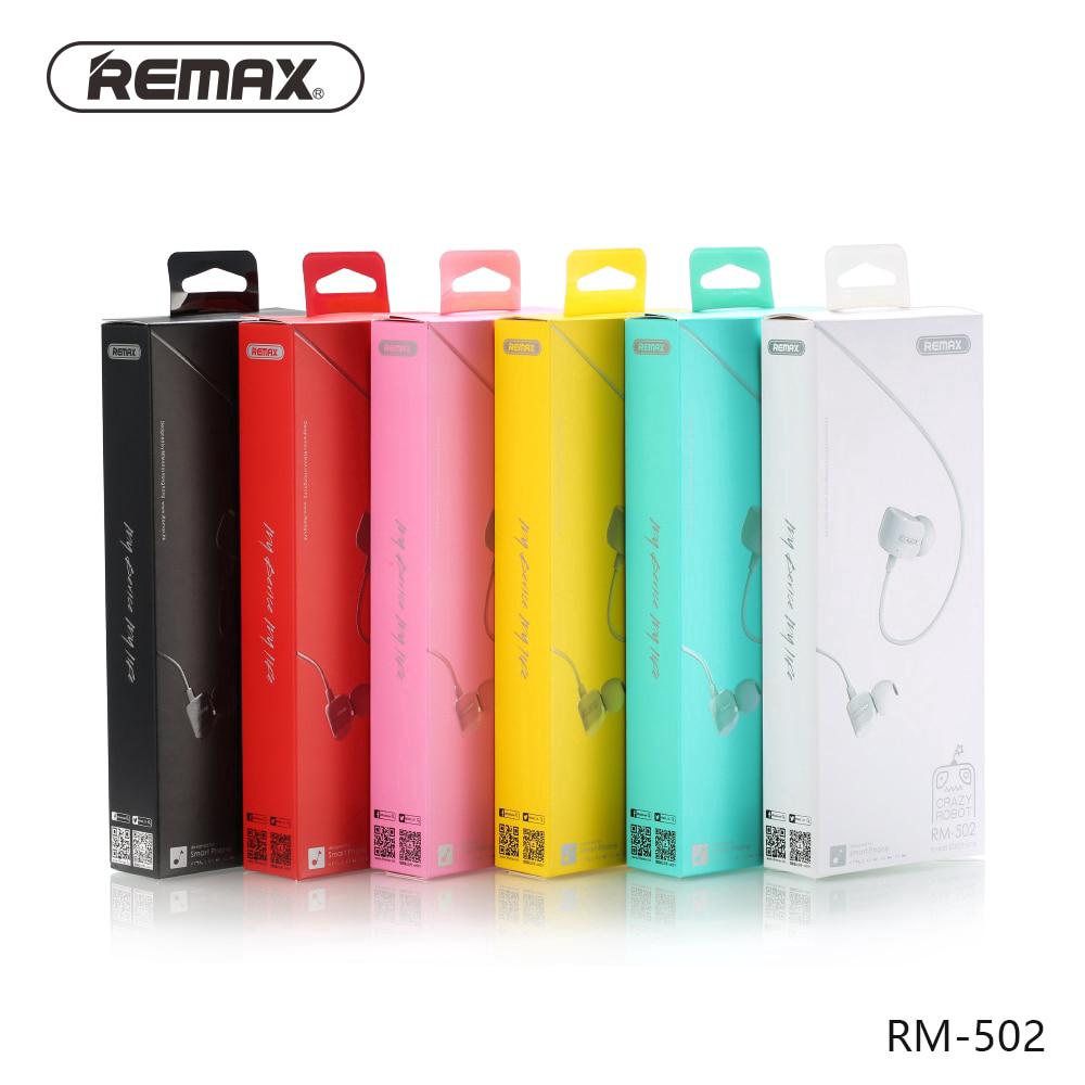 Remax RM-502 หูฟังไรสายอินเอียร์ หูฟังออกกําลังกาย หูฟังเล่นเกม เสียงชัดใส พร้อมไมค์ HD มีปุ่มปรับเสียง