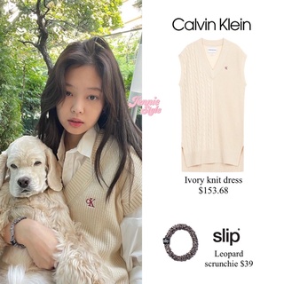 พร้อมส่ง🔥 เดรสCalvin Klein sweater vest แบบเจนนี่ Jennie blackpink ใส่ - PRE-ORDER✨🙇🏻‍♀️ งานตามหา น่ารักมากกก✨