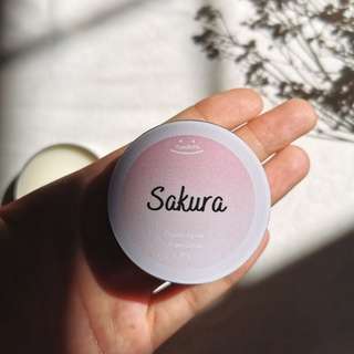 (Sakura)​ Soy wax candle เทียนหอมตลับน่ารักกลิ่นซากุระ 30g 50g