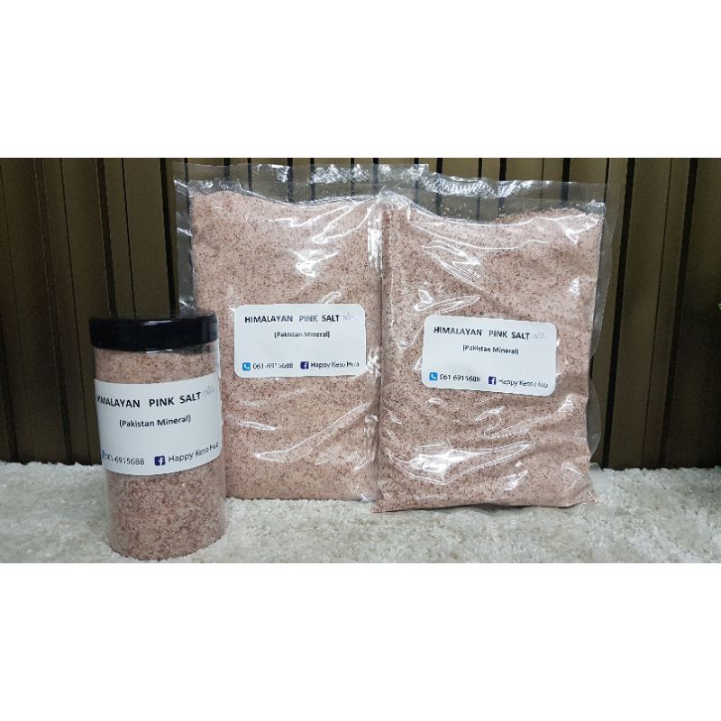 HIMALAYAN PINK SALT (Pakistan minerals)เกลือหิมาลายันแท้จากปากีสถาน🗻 Vuาด 500g กับ 1000g