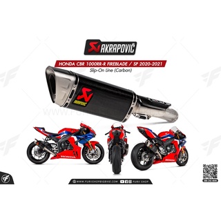 ท่อแต่ง Akrapovic Exhaust Slip-On Line (Carbon) HONDA CBR1000RR-R FIREBLADE / SP 2020-2021