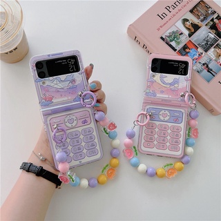 เคสโทรศัพท์มือถือ PC แข็ง กันกระแทก ลายน่ารัก สําหรับ Galaxy Z Flip 4 5G Z Flip 3