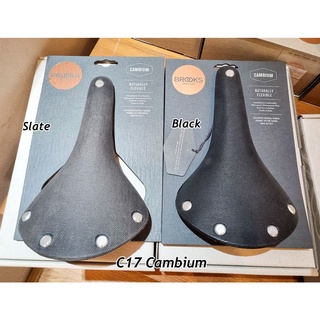 เบาะ BROOKS C17 CAMBIUM หมุดเงิน รางสแตนเลส