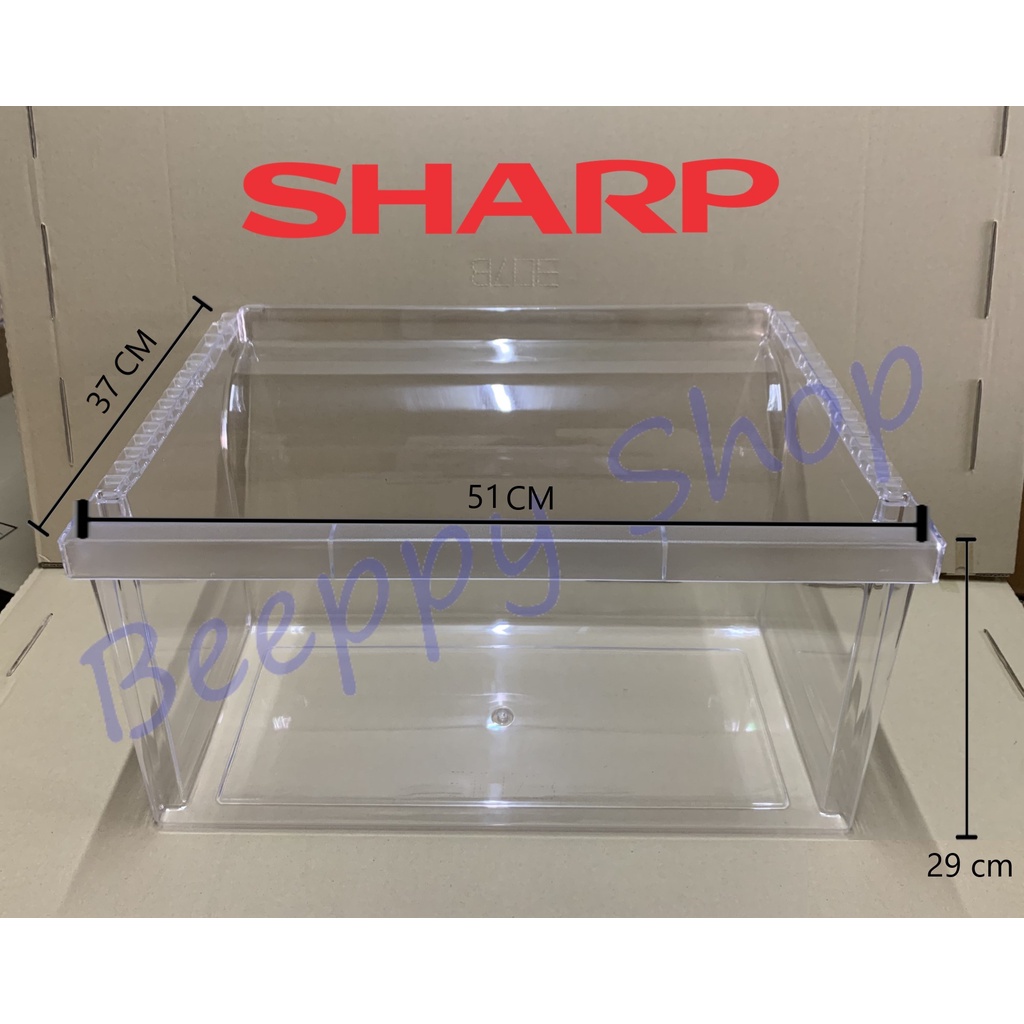 กล่องใส่ผักในตู้เย็น กล่องผัก กล่องแช่ผัก ตู้เย็น Sharp รุ่น SJ-X380GP/X43T/P43G/X44T/P44G/P43T/X44G