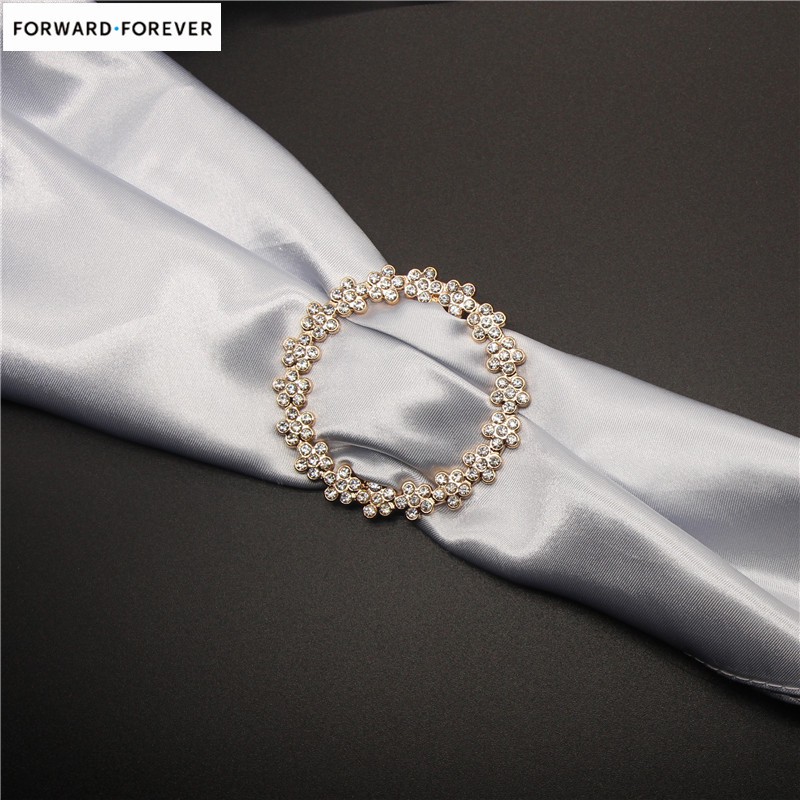 ห่วงยึดผ้าพันคอ ประดับคริสตัลเทียม สำหรับผู้หญิง M40157 - รูปที่ 2