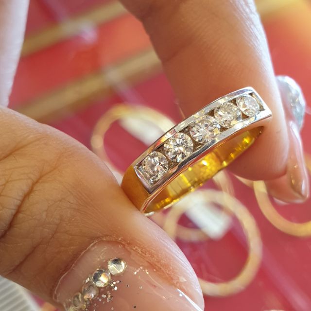 แหวนแถวเพชรแท้มือสองงานสวย ราคาถูก | Shopee Thailand
