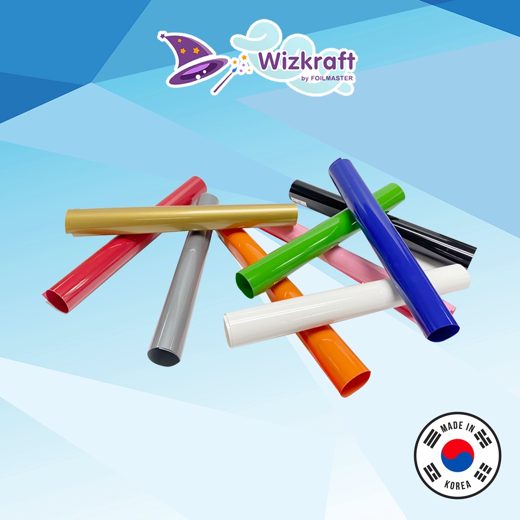 เฟล็กติดเสื้อ Wizkraft PVC FLEX heat transfer เฟล็กตัด รีดติดเสื้อ เกาหลี เสื้อกีฬา pvc แยกขายเป็นเมตร Made in Korea