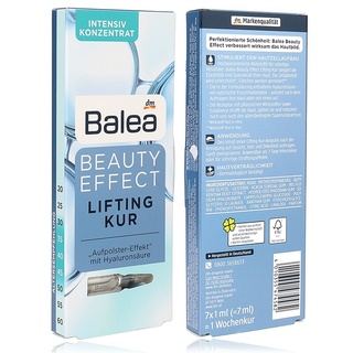 Balea Beauty Effect Lifting Kur Treatment Ampoules With Hyaluronic Acid ml