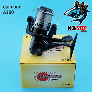 รอกสปินนิ่ง Diamond A100 (มี 5 สี Black,Blue,Orage,Silver,Red)