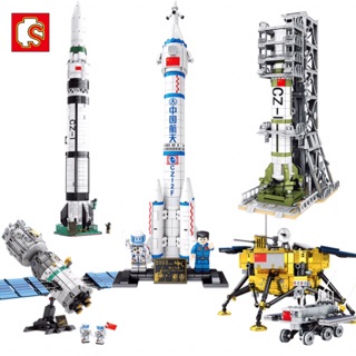 เลโก้จีน Sembo block 203301-203306 Rocket Ship to the Moon