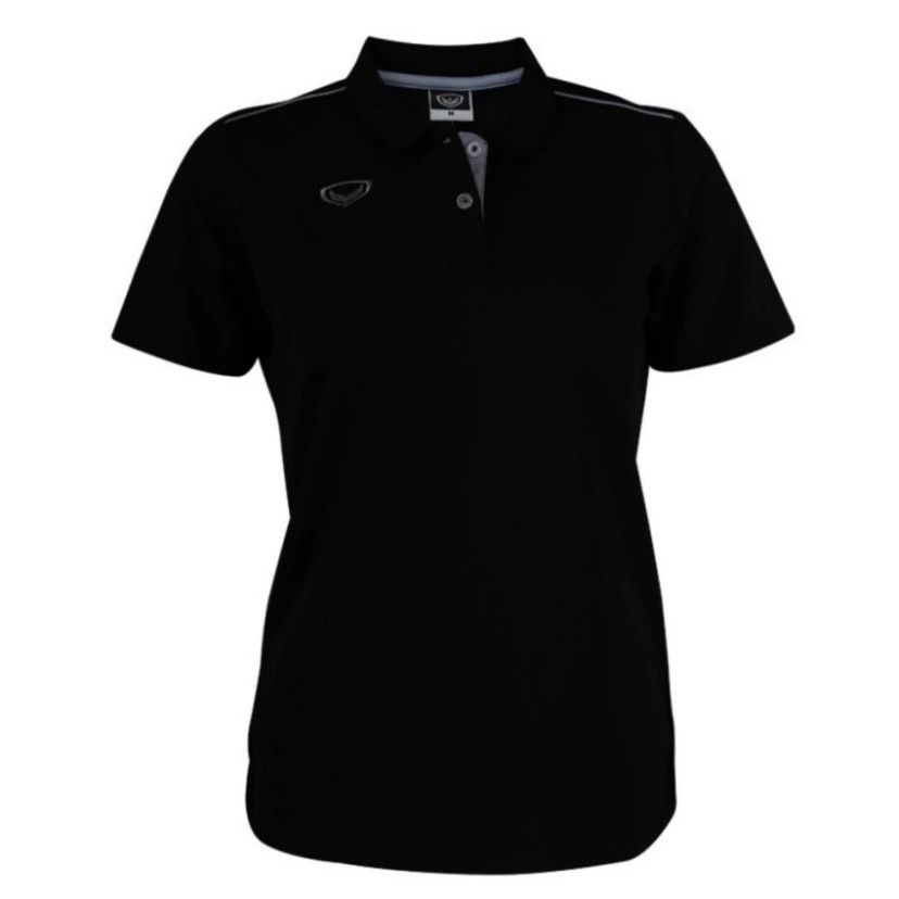 เสื้อโปโลหญิงGRAND SPORT 12-740สีดำลว้น