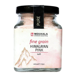 MEKHALA เมขลา เกลือชมพูหิมาลายานแบบละเอียด 220ก. Pink Himalayan Salt 100% แร่ธาตุ 84 ชนิด นำไปประกอบอาหารได้ทั้งอาหารคาว