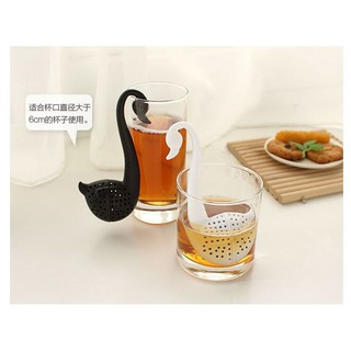 Pladao Houseware ที่กรองชา  tea infuser ลายหงษ์ขาว หงษ์ดำ