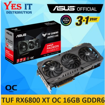 ASUS TUF Gaming RadeonTM RX 6800XT OC 16G GDDR6 กราฟิกการ์ด ( TUF-RX6800XT-O16G-GAMING )