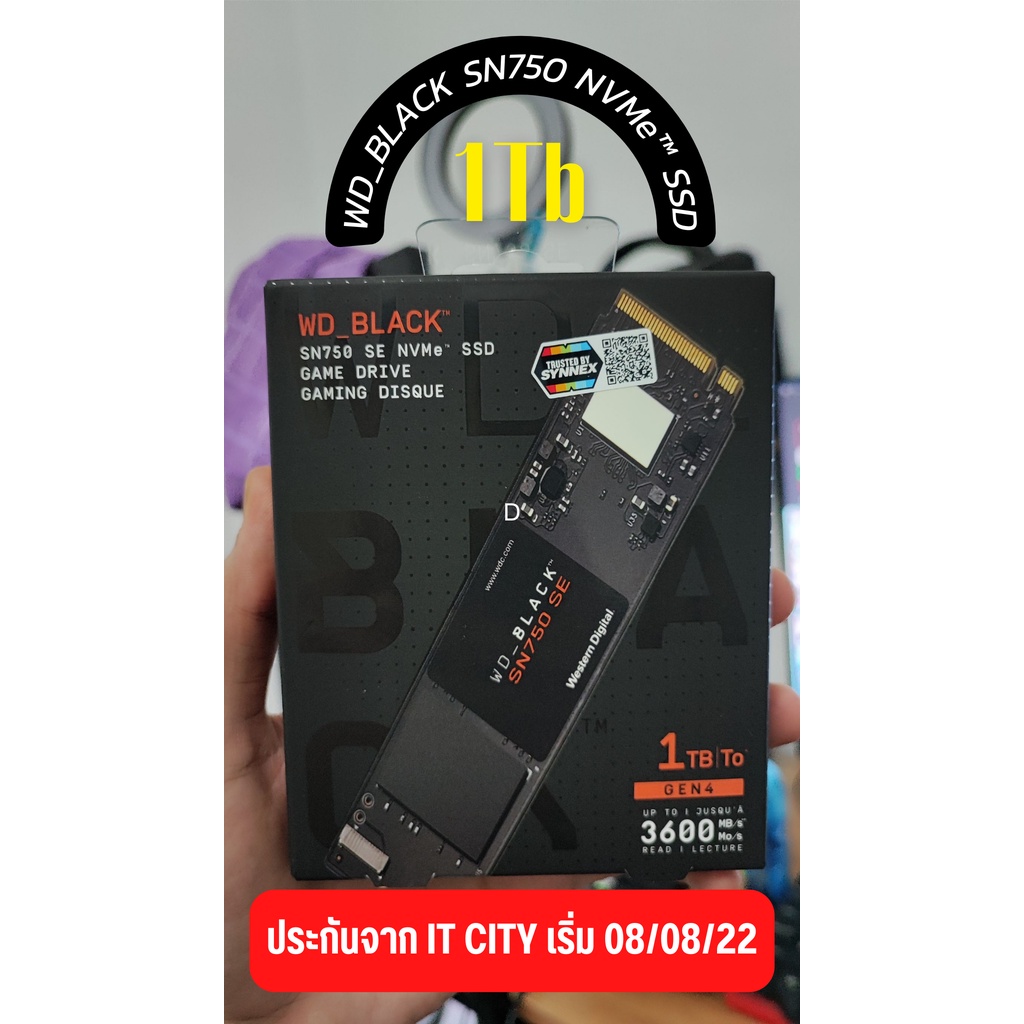 WD Black SN750 SE 1Tb SSD M.2 NVME (มือ1) ประกัน 08/08/65 - 08/08/70