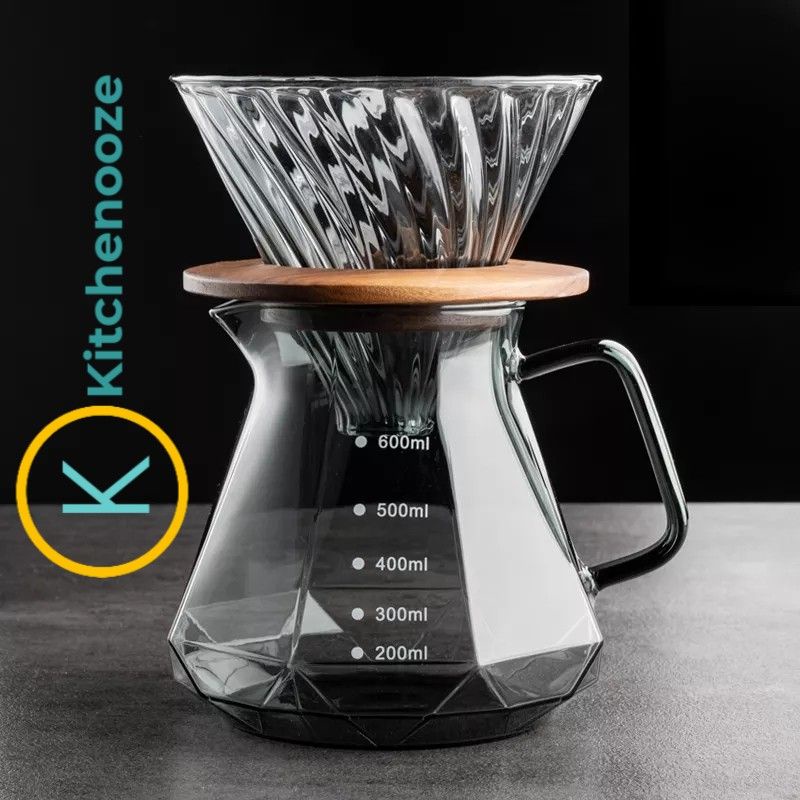รุ่นใหม่ Coffee Server V60 DIAMOND SHAPE I Diamond Coffee Server V60