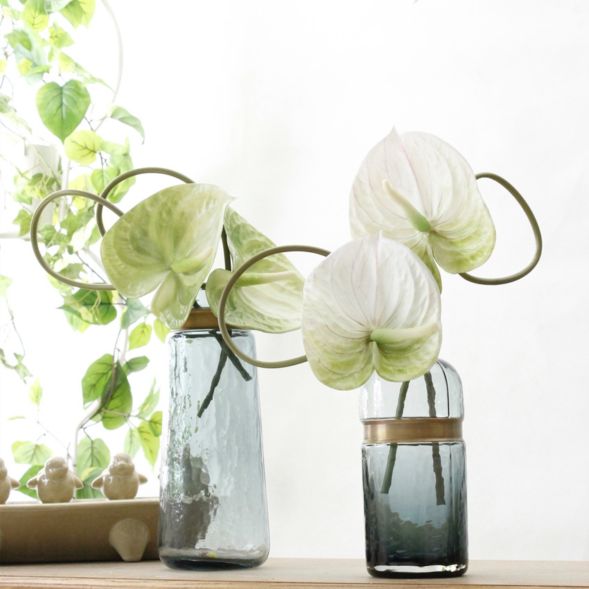 ดอกไม้ปลอม หน้าวัว Pu พลาสติก 3d สําหรับตกแต่งบ้าน - รูปที่ 4