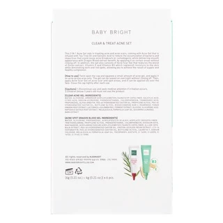 (1 ซอง)(ครีมซอง 2 หัว) BABY BRIGHT 2 IN 1 SET เบบี้ไบร์ท DAY & NIGHT/CLEAR & TREAT ACNE/SERUM & AURA 6g+6g