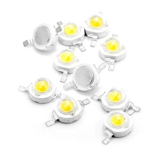 LED 1W 3W COB Lamp Chip 3.2-3.6V Input 100-220LM Mini Bulb Diode with PCB heat sink 20mm aluminium base ระบายความร้อน